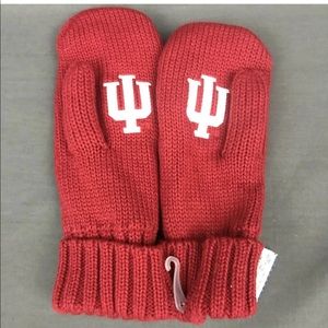 Indiana Hoosiers Adidas Embroidered Knit Mittens